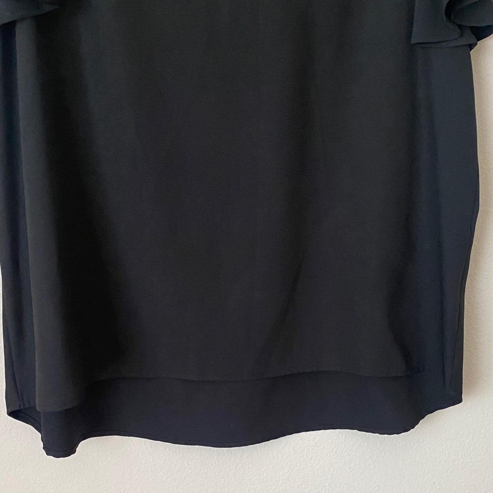 2 Hearts Black V-Neck Blouse - Picture 5 of 6